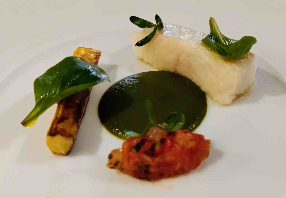 Butter poached monk fish